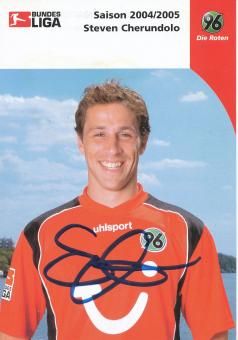 Steven Cherundolo  2004/2005   Hannover 96  Fußball Autogrammkarte original signiert 
