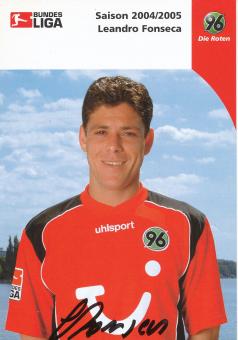 Leandro Fonseca  2004/2005   Hannover 96  Fußball Autogrammkarte original signiert 