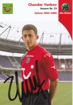Chavdar Yankov  2005/2006   Hannover 96  Fußball Autogrammkarte original signiert 