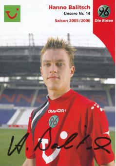Hanno Balitsch  2005/2006   Hannover 96  Fußball Autogrammkarte original signiert 