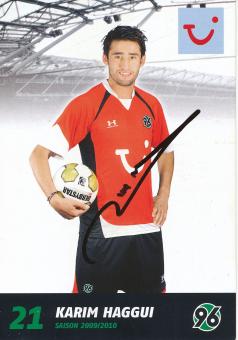 Karim Haggui  2009/2010   Hannover 96  Fußball Autogrammkarte original signiert 