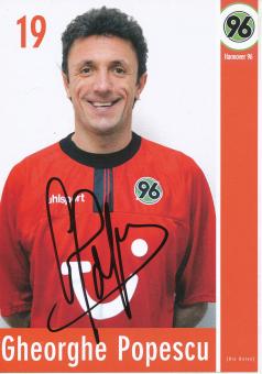 Gheorge Popescu  2002/2003   Hannover 96  Fußball Autogrammkarte original signiert 