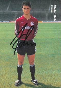 Stefan Kohn  1987/1988   Hannover 96  Fußball Autogrammkarte original signiert 