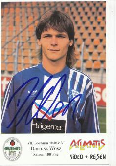 Dariusz Wosz  1991/1992  VFL Bochum  Fußball Autogrammkarte original signiert 