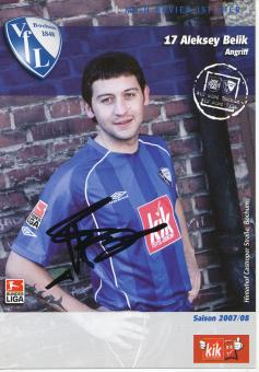 Aleksey Belik   2007/2008  VFL Bochum  Fußball Autogrammkarte original signiert 