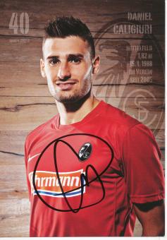 Daniel Caligiuri   SC Freiburg  Fußball Autogrammkarte original signiert 