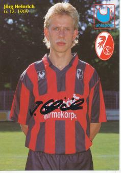 Jörg Heinrich   SC Freiburg  Fußball Autogrammkarte original signiert 