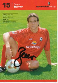 Bruno Berner   2003/2004  SC Freiburg  Fußball Autogrammkarte original signiert 