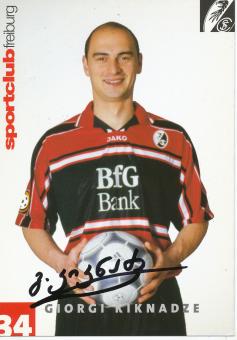 Giorgi Kiknadze  2000/2001  SC Freiburg  Fußball Autogrammkarte original signiert 