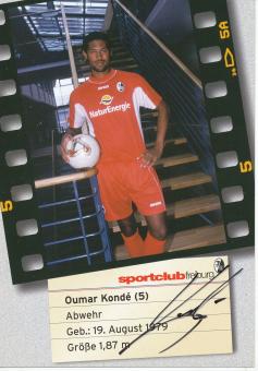 Oumar Konde  SC Freiburg  Fußball Autogrammkarte original signiert 