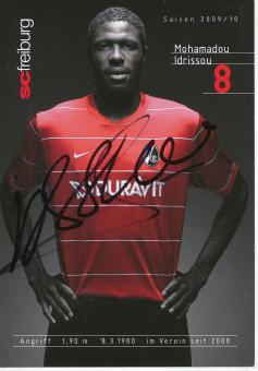 Mohamadou Idrissou  2009/2010   SC Freiburg  Fußball Autogrammkarte original signiert 