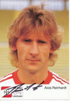 Alois Reinhardt  1.9.1987  Bayer 04 Leverkusen  Fußball Autogrammkarte original signiert 