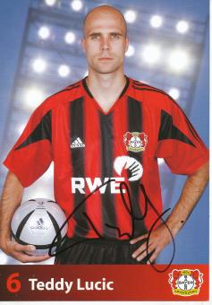 Teddy Lucic  2004/2005  Bayer 04 Leverkusen  Fußball Autogrammkarte original signiert 