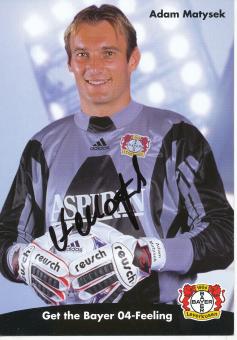 Adam Matysek  1998/1999  Bayer 04 Leverkusen  Fußball Autogrammkarte original signiert 