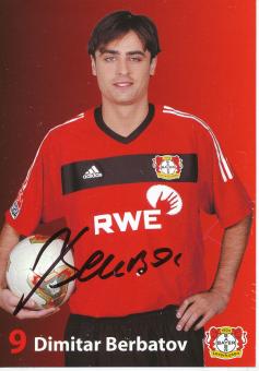 Dimitar Berbatov  2003/2004  Bayer 04 Leverkusen  Fußball Autogrammkarte original signiert 