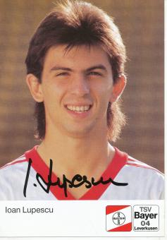 Ivan Lupescu  20.8.1990  Bayer 04 Leverkusen  Fußball Autogrammkarte original signiert 