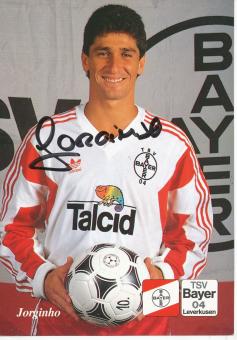 Jorginho  01.08.1991  Bayer 04 Leverkusen  Fußball Autogrammkarte original signiert 