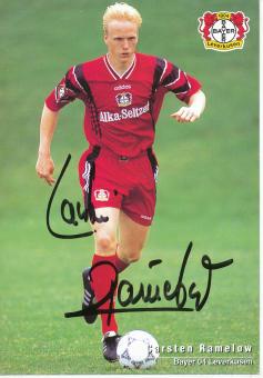 Carsten Ramelow    Bayer 04 Leverkusen  Fußball Autogrammkarte original signiert 