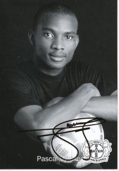 Pascal Ojigwe  2001/2002   Bayer 04 Leverkusen  Fußball Autogrammkarte original signiert 