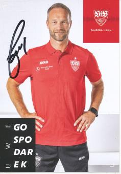 Uwe Gospodarek  2019/2020  VFB Stuttgart  Fußball Autogrammkarte original signiert 