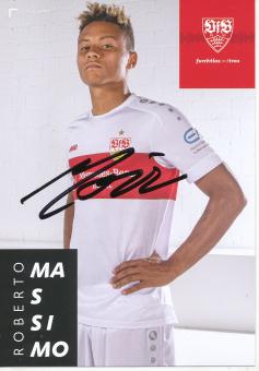 Roberto Massimo  2019/2020  VFB Stuttgart  Fußball Autogrammkarte original signiert 