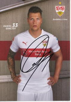 Daniel Ginczek  2015/2016  VFB Stuttgart  Fußball Autogrammkarte original signiert 