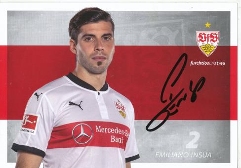 Emiliano Insua   2017/2018  VFB Stuttgart  Fußball Autogrammkarte original signiert 