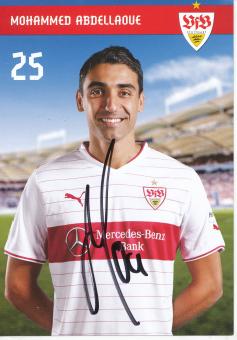 Mohammed Abdellaoue  2013/2014   VFB Stuttgart  Fußball Autogrammkarte original signiert 