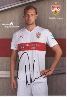 Georg Niedermeier  2015/2016   VFB Stuttgart  Fußball Autogrammkarte original signiert 