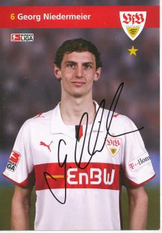Georg Niedermeier  2008/2009   VFB Stuttgart  Fußball Autogrammkarte original signiert 