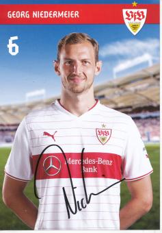 Georg Niedermeier  2013/2014   VFB Stuttgart  Fußball Autogrammkarte original signiert 