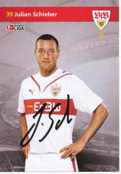 Julian Schieber  2009/2010   VFB Stuttgart  Fußball Autogrammkarte original signiert 
