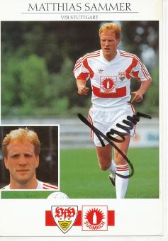Matthias Sammer   VFB Stuttgart  Fußball Autogrammkarte original signiert 