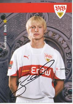 Andreas Beck  2007/2008   VFB Stuttgart  Fußball Autogrammkarte original signiert 