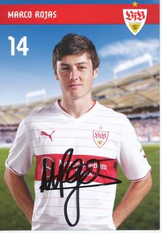 Marco Rojas  2013/2014  VFB Stuttgart  Fußball Autogrammkarte original signiert 