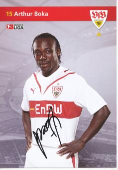 Arthur Boka  2009/2010  VFB Stuttgart  Fußball Autogrammkarte original signiert 