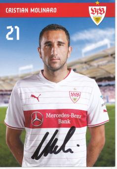 Cristian Molinaro  2013/2014  VFB Stuttgart  Fußball Autogrammkarte original signiert 