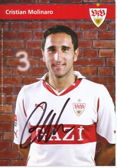 Cristian Molinaro  2010/2011  VFB Stuttgart  Fußball Autogrammkarte original signiert 