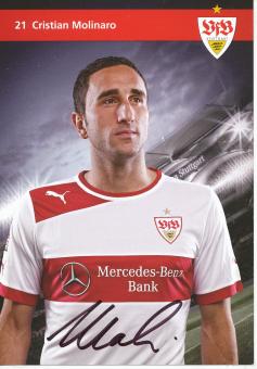 Cristian Molinaro  2012/2013  VFB Stuttgart  Fußball Autogrammkarte original signiert 
