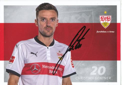 Christian Gentner  2017/2018  VFB Stuttgart  Fußball Autogrammkarte original signiert 