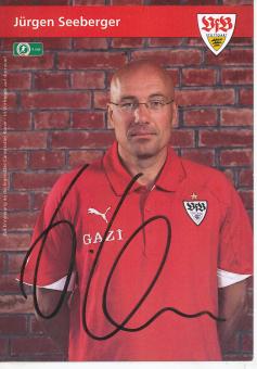 Jürgen Seeberger  2010/2011  VFB Stuttgart Amateure  Fußball Autogrammkarte original signiert 