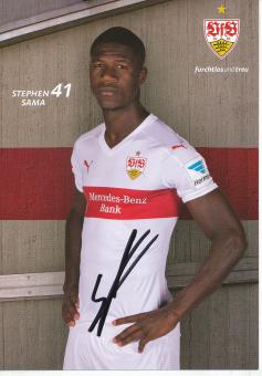 Stephen Sama   2015/2016   VFB Stuttgart Amateure  Fußball Autogrammkarte original signiert 