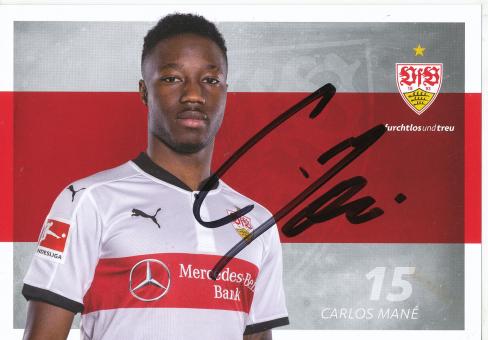 Carlos Mane  2017/2018   VFB Stuttgart Amateure  Fußball Autogrammkarte original signiert 