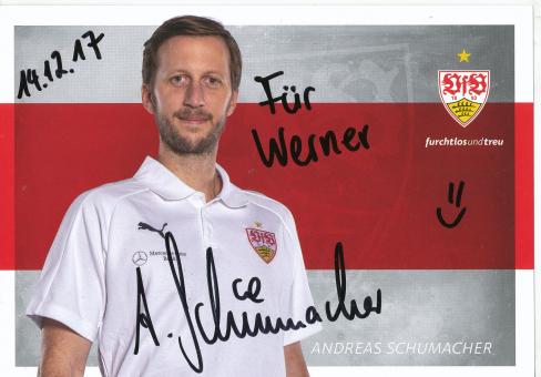 Andreas Schumacher  2017/2018   VFB Stuttgart Amateure  Fußball Autogrammkarte original signiert 