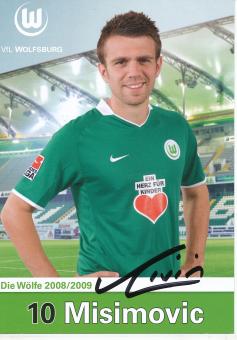 Zvjezdan Misimovic  2008/2009  VFL Wolfsburg  Fußball Autogrammkarte original signiert 