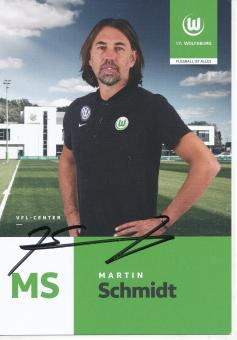 Martin Schmidt  2017/2018  VFL Wolfsburg  Fußball Autogrammkarte original signiert 