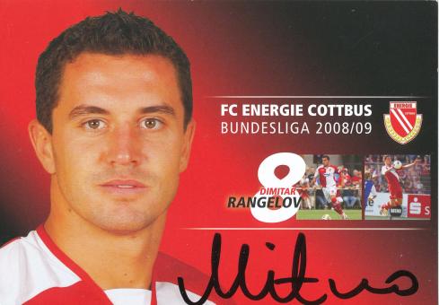 Dimitar Rangelov  2008/2009  FC Energie Cottbus  Fußball Autogrammkarte original signiert 