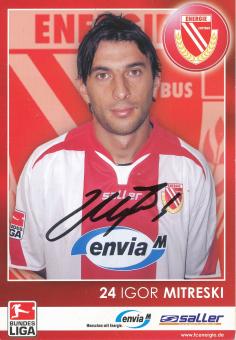 Igor Mitreski  2006/2007  FC Energie Cottbus  Fußball Autogrammkarte original signiert 