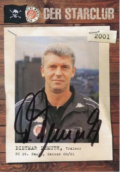 Dietmar Demuth  2000/2001   FC St Pauli  Fußball Autogrammkarte original signiert 