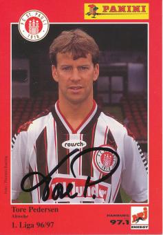 Tore Pedersen  1996/1997   FC St Pauli  Fußball Autogrammkarte original signiert 